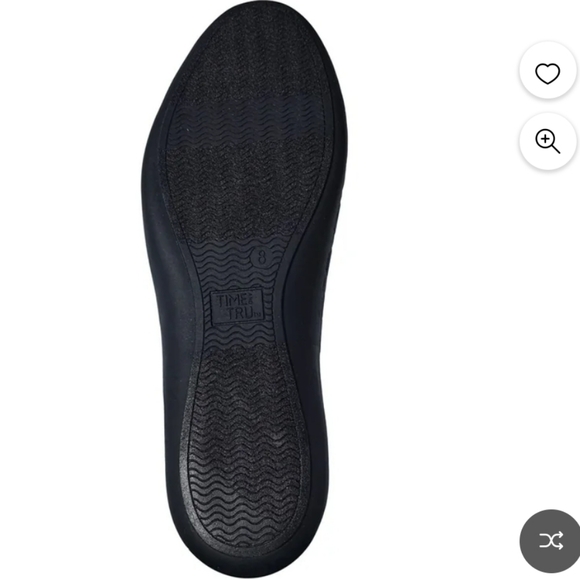 Time and Tru Women's Cap Toe Quilted Ballet Flats, Wide Width Size 8W NWT - Picture 3 of 7